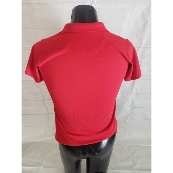 Columbia women’s Polo; Red Short Sleeve Collared Shirt - M # - Picture 2 of 6